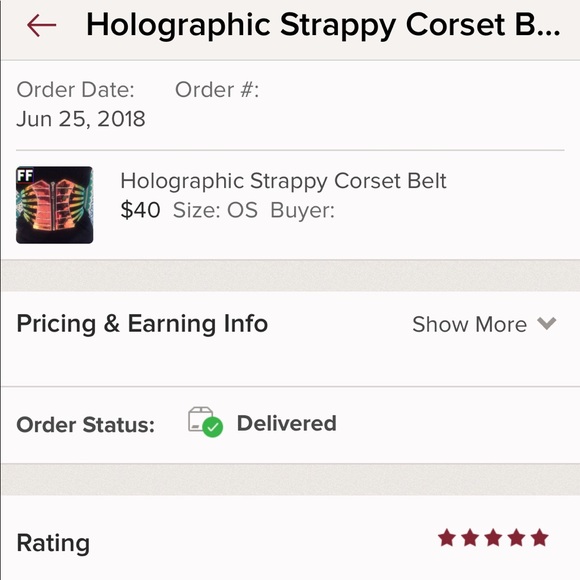 Holographic Strappy Corset Belt - Picture 4 of 8